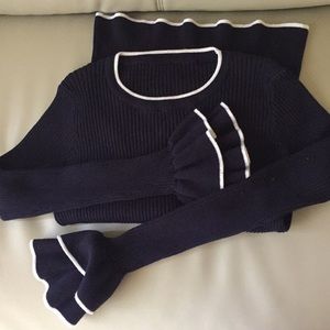 Sophisticated peplum sleeve top